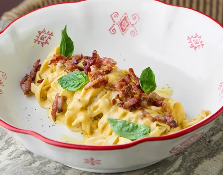 Authentic Carbonara at Te’Amo Bali