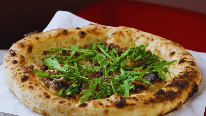 Best Beef Tartare pizza in canggu