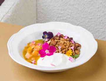 homemade granola bowl