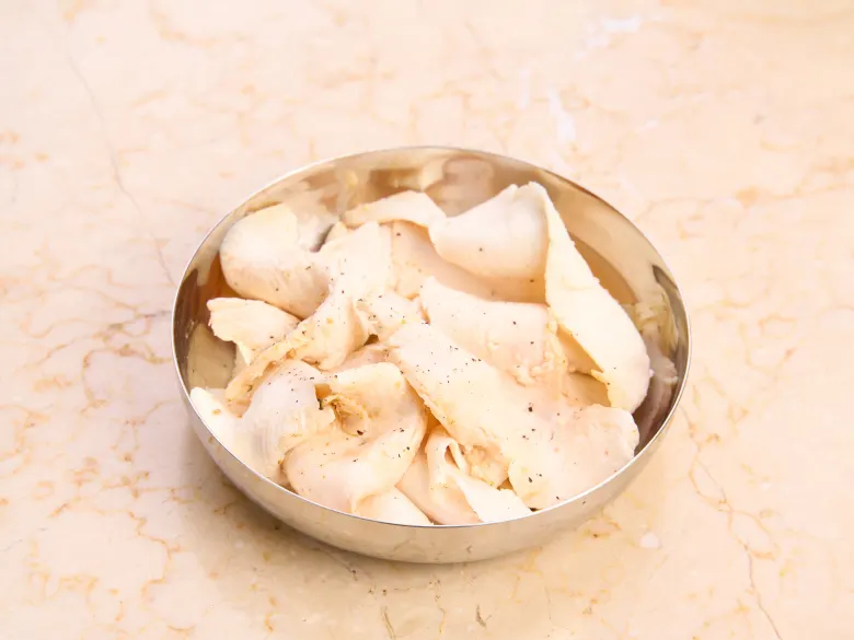 Lámina de pechuga de pollo sous vide