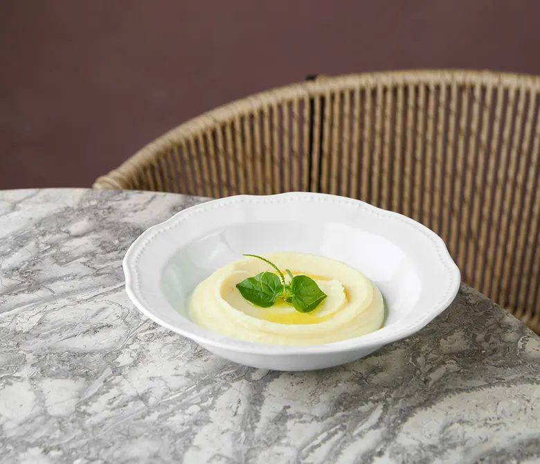 Puré de papa con trufa